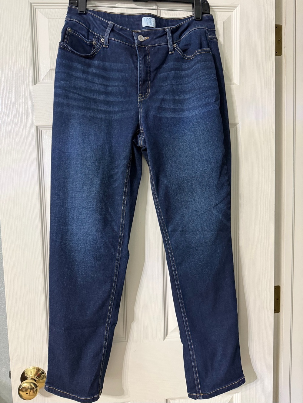 Time and True Straight-Leg Jeans